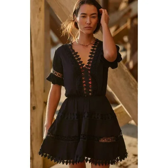 modest lace dresses for women Modest White Lace Midi Dress – Stylish Myla Lace Medium main image 1
